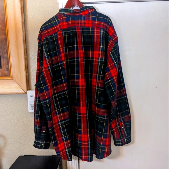 Ralph Lauren performance long sleeve plaid flannel 4xb - Picture 3 of 5